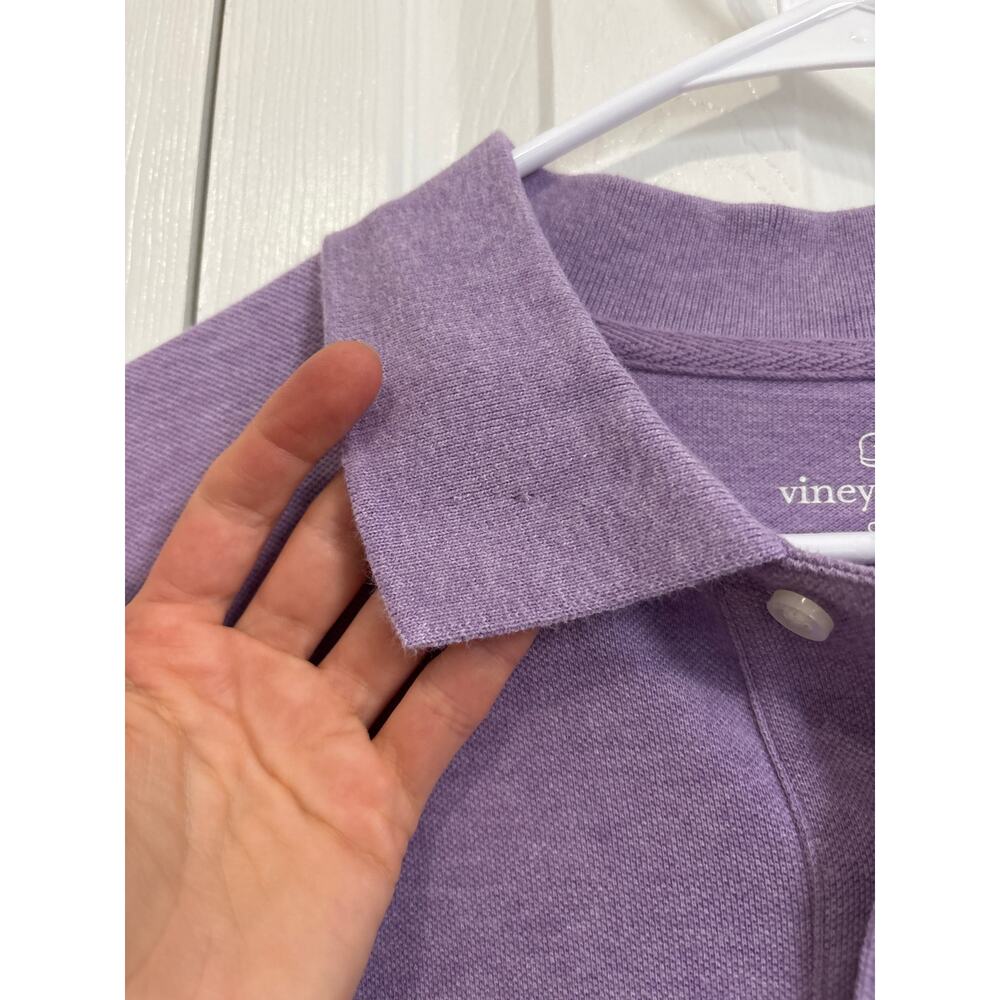 Vineyard Vines Purple Men’s Classic Fit 100% Cotton Polo Medium - Picture 4 of 7